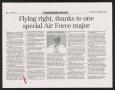 Clipping: [Clipping: Flying right, thanks to one special Air Force major]