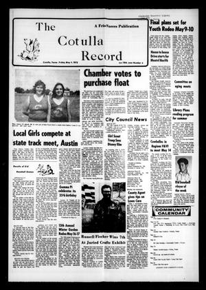 Primary view of The Cotulla Record (Cotulla, Tex.), Vol. 78, No. 9, Ed. 1 Friday, May 9, 1975