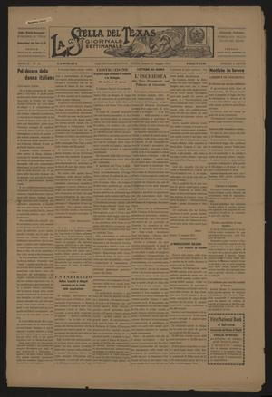 Primary view of La Stella del Texas (Galveston, Tex.), Vol. 2, No. 21, Ed. 1 Saturday, May 31, 1913