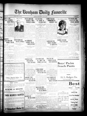 Primary view of The Bonham Daily Favorite (Bonham, Tex.), Vol. 23, No. 315, Ed. 1 Friday, July 8, 1921