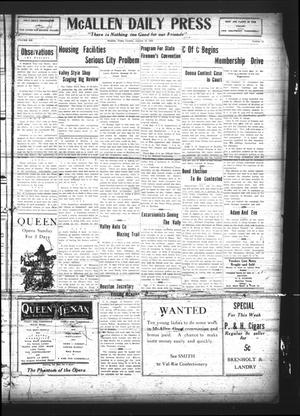 Primary view of McAllen Daily Press (McAllen, Tex.), Vol. 6, No. 15, Ed. 1 Tuesday, January 19, 1926
