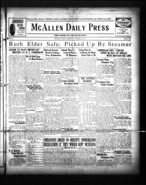 Primary view of McAllen Daily Press (McAllen, Tex.), Vol. 6, No. 243, Ed. 1 Thursday, October 13, 1927