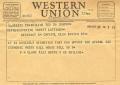 Letter: [Telegram from M. H. Clark, March 28, 1955]