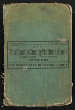 Worley's Directory of Bonham and Fannin County Texas, 1914