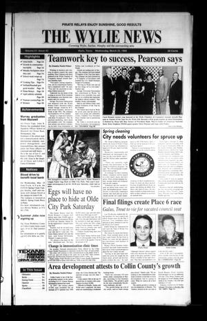 The Wylie News (Wylie, Tex.), Vol. 51, No. 43, Ed. 1 Wednesday, March 25, 1998