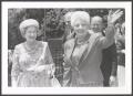 Photograph: [Ann Richards and Queen Elizabeth II Standing Outside]
