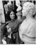 Photograph: [Visitors and bust of Elisabet Ney at the Elisabet Ney Museum]