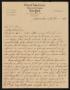 Letter: [Letter from M. A. Thomas to C. C. Cox, December 27, 1922]