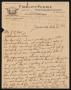 Letter: [Letter from M. A. Thomas to C. C. Cox, November 27, 1922]