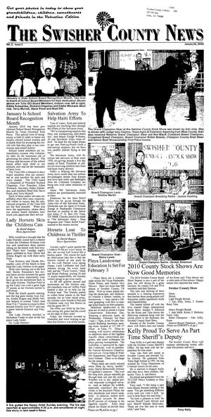 Primary view of object titled 'The Swisher County News (Tulia, Tex.), Vol. 2, No. 2, Ed. 1 Tuesday, January 26, 2010'.