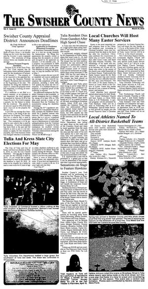 Primary view of object titled 'The Swisher County News (Tulia, Tex.), Vol. 2, No. 11, Ed. 1 Tuesday, March 30, 2010'.