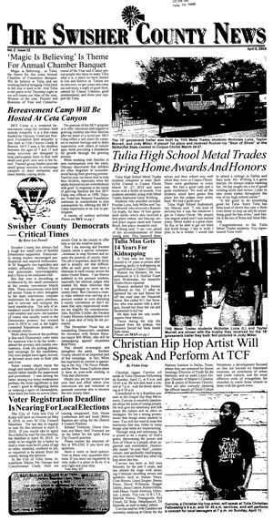 Primary view of object titled 'The Swisher County News (Tulia, Tex.), Vol. 2, No. 12, Ed. 1 Tuesday, April 6, 2010'.