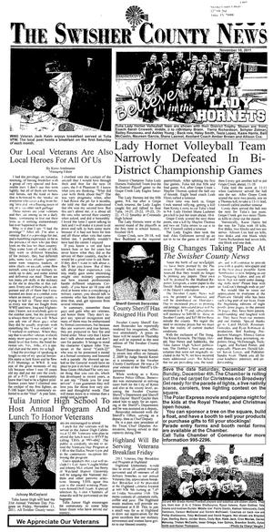 Primary view of object titled 'The Swisher County News (Tulia, Tex.), Vol. 1, No. 1, Ed. 1 Thursday, November 10, 2011'.
