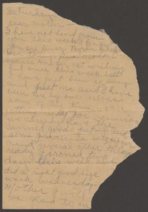 [Letter from Marguerite Cavett to Georgia Pound Cavett]