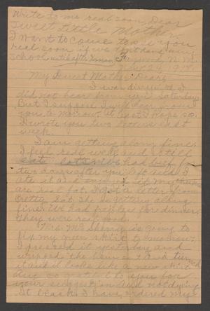 [Letter from Mittie Sorrell to Georgia Pound Cavett, November 24, 1918]