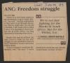 Clipping: [Clipping: ANC: Freedom struggle]
