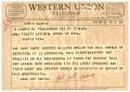 Letter: [Telegram from John Lee Smith, April 21, 1959]
