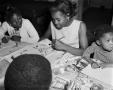 Photograph: [Children Coloring at Rosewood]