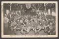 Postcard: [Postcard of a Crowd of Soldiers at YMCA Building]