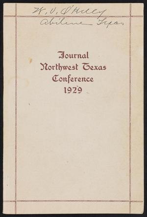 Journal of the Northwest Texas Annual Conference, Methodist Episcopal Church, South: 1929