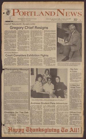 Portland News (Portland, Tex.), Vol. 20, No. 48, Ed. 1 Thursday, November 27, 1986