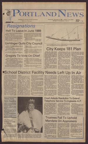 Portland News (Portland, Tex.), Vol. 20, No. 47, Ed. 1 Thursday, November 20, 1986