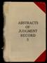 Book: Travis County Clerk Records: Abstracts of Judgment Record 5