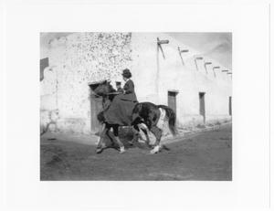 [Lady on Horseback, Laredo, Texas, c. 1910]