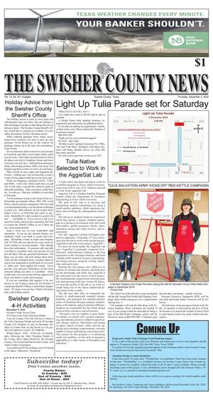 The Swisher County News (Tulia, Tex.), Vol. 12, No. 50, Ed. 1 Thursday, December 3, 2020
