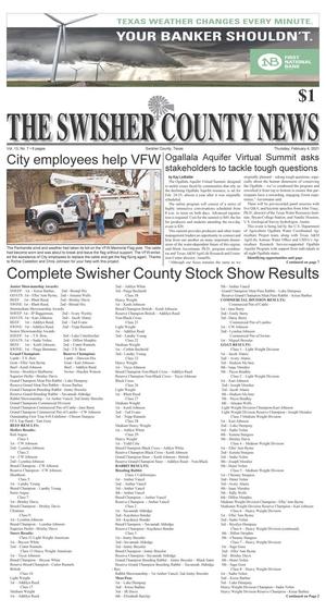 The Swisher County News (Tulia, Tex.), Vol. 13, No. 7, Ed. 1 Thursday, February 4, 2021
