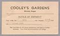 Postcard: [Postcard from Cooley's Gardens to D. W. Kempner, August 19, 1949]