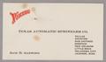 Text: [Business Card for Jack B. Manning of Texas Automatic Sprinkler Co.]