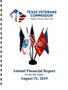 Report: Texas Veterans Commission Annual Financial Report: 2019