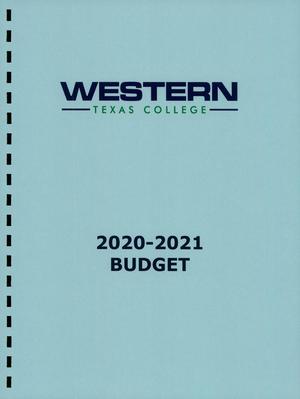 Primary view of Western Texas College Operating Budget: 2021