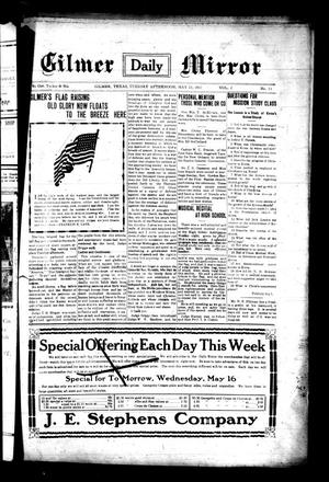 Primary view of Gilmer Daily Mirror (Gilmer, Tex.), Vol. 2, No. 53, Ed. 1 Tuesday, May 15, 1917