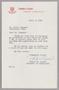 Letter: [Letter from the Pomfret School to Mr. Harris Kempner, April 5, 1956]
