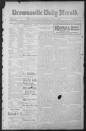Primary view of Brownsville Daily Herald (Brownsville, Tex.), Vol. NINE, No. 168, Ed. 1, Thursday, January 17, 1901