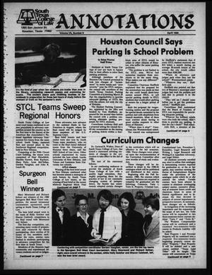 Primary view of South Texas College of Law, Annotations (Houston, Tex.), Vol. 8, No. 8, April, 1980
