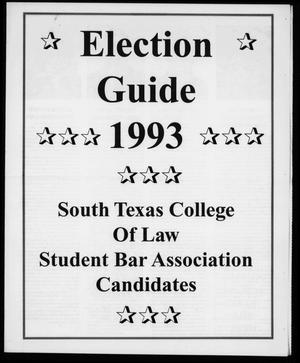 Primary view of [South Texas College of Law Annotations (Houston, Tex.)] Election Guide, March, 1993