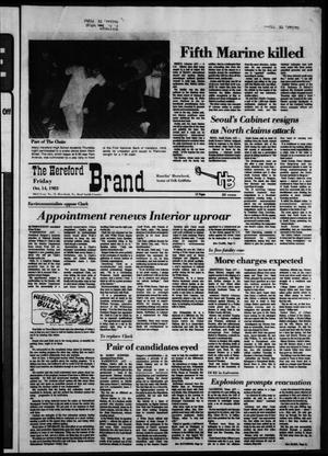 The Hereford Brand (Hereford, Tex.), Vol. 83, No. 74, Ed. 1 Friday, October 14, 1983