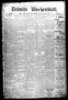 Newspaper: Bellville Wochenblatt. (Bellville, Tex.), Vol. 1, No. 13, Ed. 1 Thurs…