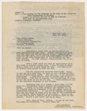 [Letter from Alex Bradford to Herman Jones, July 18, 1944]