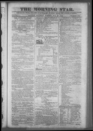 Primary view of The Morning Star. (Houston, Tex.), Vol. 5, No. 502, Ed. 1 Saturday, May 20, 1843