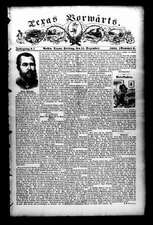 Texas Vorwärts. (Austin, Tex.), Vol. 3, No. 8, Ed. 1 Friday, December 11, 1885