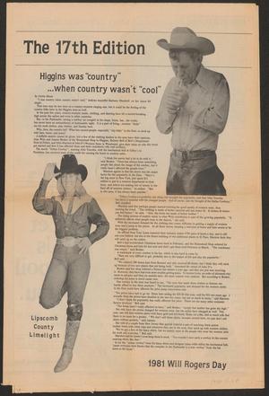 Lipscomb County Limelight (Follett, Tex.), Ed. 1 Thursday, July 30, 1981
