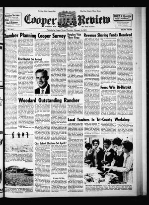 Cooper Review (Cooper, Tex.), Vol. 94, No. 7, Ed. 1 Thursday, February 15, 1973