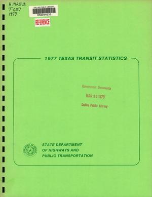 Texas Transit Statistics: 1977