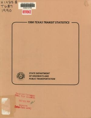 Texas Transit Statistics: 1990