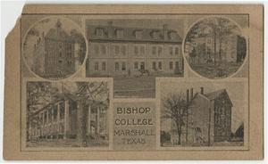[Card for Rev. Aarthur B. Chaffee with Images of Bishop College Buildings on the Other Side]