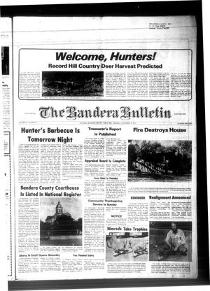 The Bandera Bulletin (Bandera, Tex.), Vol. 35, No. 19, Ed. 1 Thursday, November 15, 1979